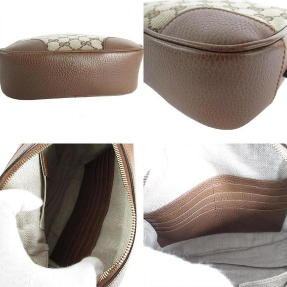 GUCCI Brown Leather Shoulder Bag - Picture 4 of 5